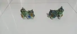Singa Cilin patung keramik tinggi 10 cm