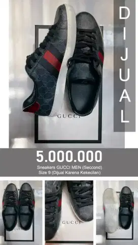 SNEAKERS GUCCI MEN SECOND (SIZE 9)