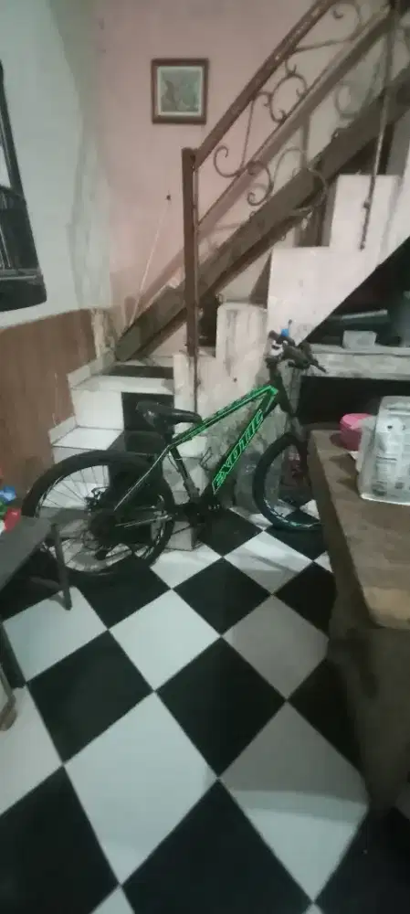 Sepeda exotic hijau