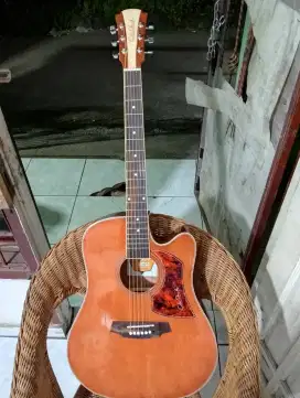 Gitar baru murah aja Cole Clark jumbo coklat , tanbes