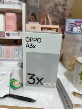 Oppo a3x 4/64gb baru warna biru laut.