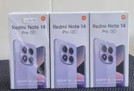 Murah new Redmi Note 14 pro 5G 12/512 grs resmi, bs kredit/bs TT