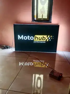 Neon box lampu huruf timbul murah