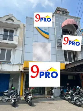 ruko bangunan 3lantai lokasi strategis harapan indah
