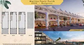 RUKAN PIK 2 MARINA PASIR PUTIH 6X20 VIEW MANGROVE BISA CICILAN 60X