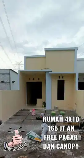 Rumah ready unit harga 150juta bisa kredit KUR BRI