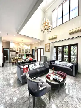 MURAH DIBAWAH HARGA PASAR RUMAH CEMPAKA PUTIH FULL FURNISHED BAGUS