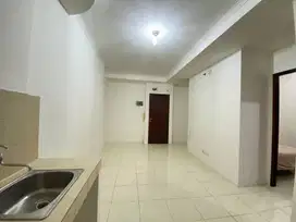 2 kamar semi furnish ada AC, ranjang, gorden Apt. Mediterania 2
