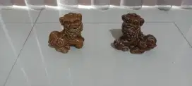 Singa Cilin tinggi 6.5 cm warna coklat