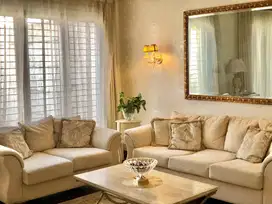 Lebak Bulus Modern Minimalis Semi Furnished taman belakang luas