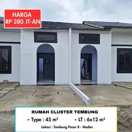 Rumah Cluster di Tembung