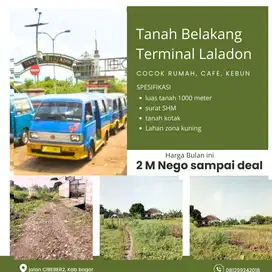 Tanah Dijual Dekat Terminal Laladon Cocok Perumahan Dan SHM