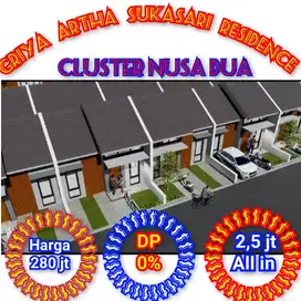 Cukup boking 2,5 jt all in sampai Terima Konci di Cluster Nusa Dua