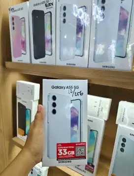 SAMSUNG A55 5G RAM 8 & 12 / 256 FREE CASE+TA25W GARANSI RESMI 1TH