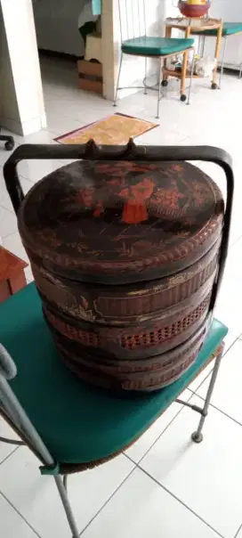 set Rantang Tenong ORI bambu china antik harga murah di jakarta pusat