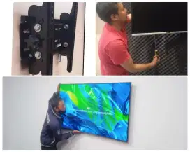 Braket plus pasang32-43inc terima rapih bracket breket briket led tv