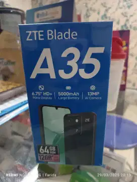 ZTE Blade A35 4+8/64gb baru garansi resmi bisa TT kredit