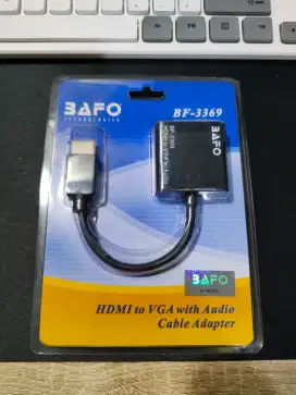 BAFO BF3369 Adapter HDMI to VGA with Audio Cable Adapter