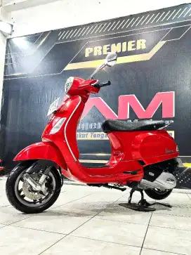 Piaggio Lx125 i-get km.948asli red Glossy 2023. Anugerah motor rungkut