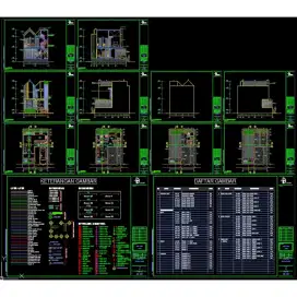 Kumpulan File DWG Detampot Rumah Tinggal