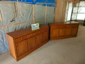 Bufet kabinet minimalis full kayu jati