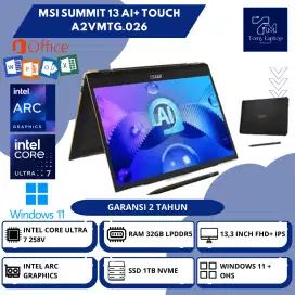 MSI SUMMIT 13 AI+ TOUCH INTEL CORE ULTRA 7-258V ARC 32GB 1TB 13,3INCH