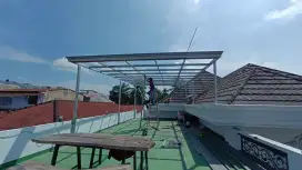 Kanopi besi hollow