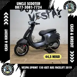 Vespa Sprint 150 iGET Facelift Tahun 2019 Abu Doff Original
