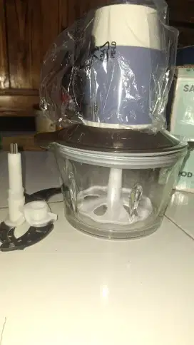 Dijual SAMONO Chopper 35Watt 4 pisau SW-069S Mangkok Kaca Food Grade