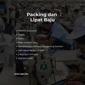 Packing dan lipat baju