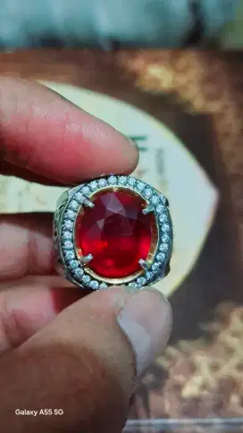 Permata Natural Ruby Corundum