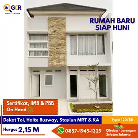 Rumah 2 Lantai Siap Huni Di Selatan Jakarta Dekat Tol, Busway, M