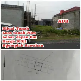 Dijual Tanah Ngemplak Sawahan Boyolali