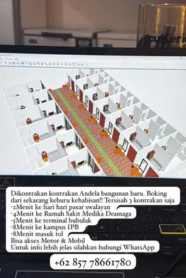 kontrakan dibogor bangunan baru siap huni