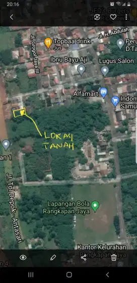 Dijual tanah strategis, dekat pintu tol