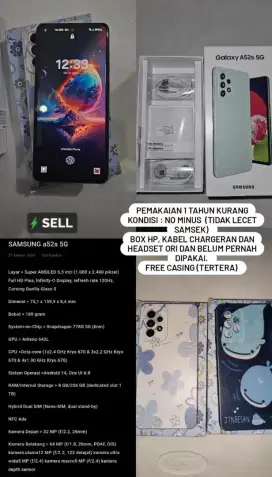 Second Samsung a52s