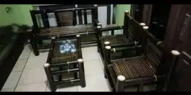 Kursi Bambu 1 Set