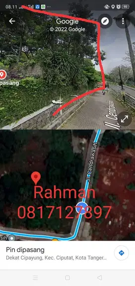 Jual tanah 3000m² di ciputat tangerang selatan