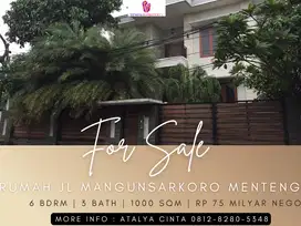 Dijual Rumah Jl Mangun Sarkoro Menteng SHM