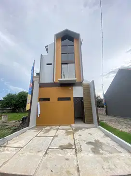 Rumah 2 Lantai Hanya 3 Menit ke Stasiun Pondok Rajeg DP 0 Free Biaya
