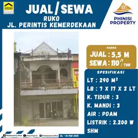Ruko Jual / Sewa Poros Perintis Kemerdekaan