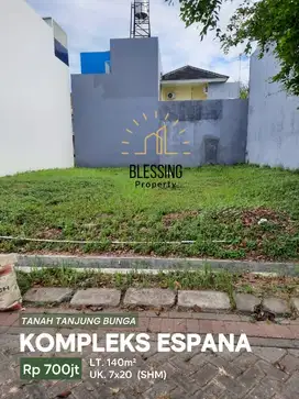Tanah  Kompleks Espana, Jl. Metro Tanjung Bunga Makassar