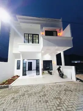 Dijual rumah cluster 2 lantai dekat akses tol bebas biaya kpr