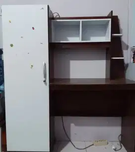 Paket Meja belajar sekaligus lemari baju