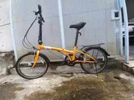 Sepeda Lipat Dahon Glo Orange Kondisi Bagus