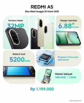 Redmi A5 4/128 New Black Gold Green