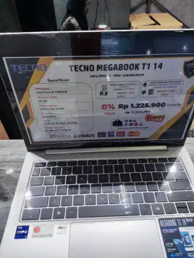 Cicilan 0% Laptop Tecno Megabook T1 14