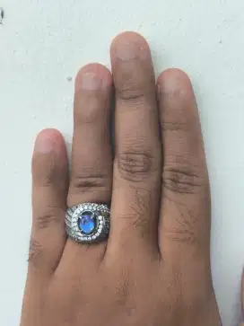 Cincin Batu Blue Sapphire.