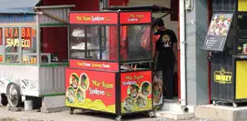 DIJUAL Gerobak Alumunium dan Cashier Table