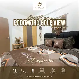 Staycation Relaksasi di Apartemen Podomoro Golf View by Neovala
